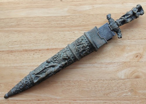 Dekoratives jagdmesser mit - dekoratives,