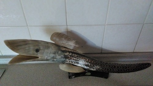 Grosse fisch skulptur corne - skulptur, "corne