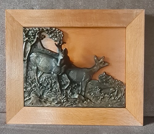 Altes jagd relief - jagd, reh